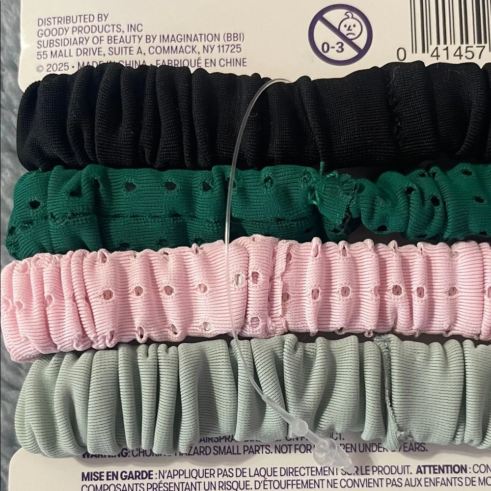 Sport -Sweat Wicking Hair Scrunchies - Black, Green, Pink, Gray